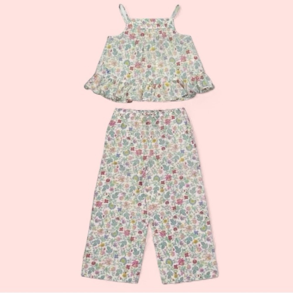 NWT Polo Ralph Lauren Girls Floral Cotton Batiste Set Summer Vacation Twee - Picture 5 of 10
